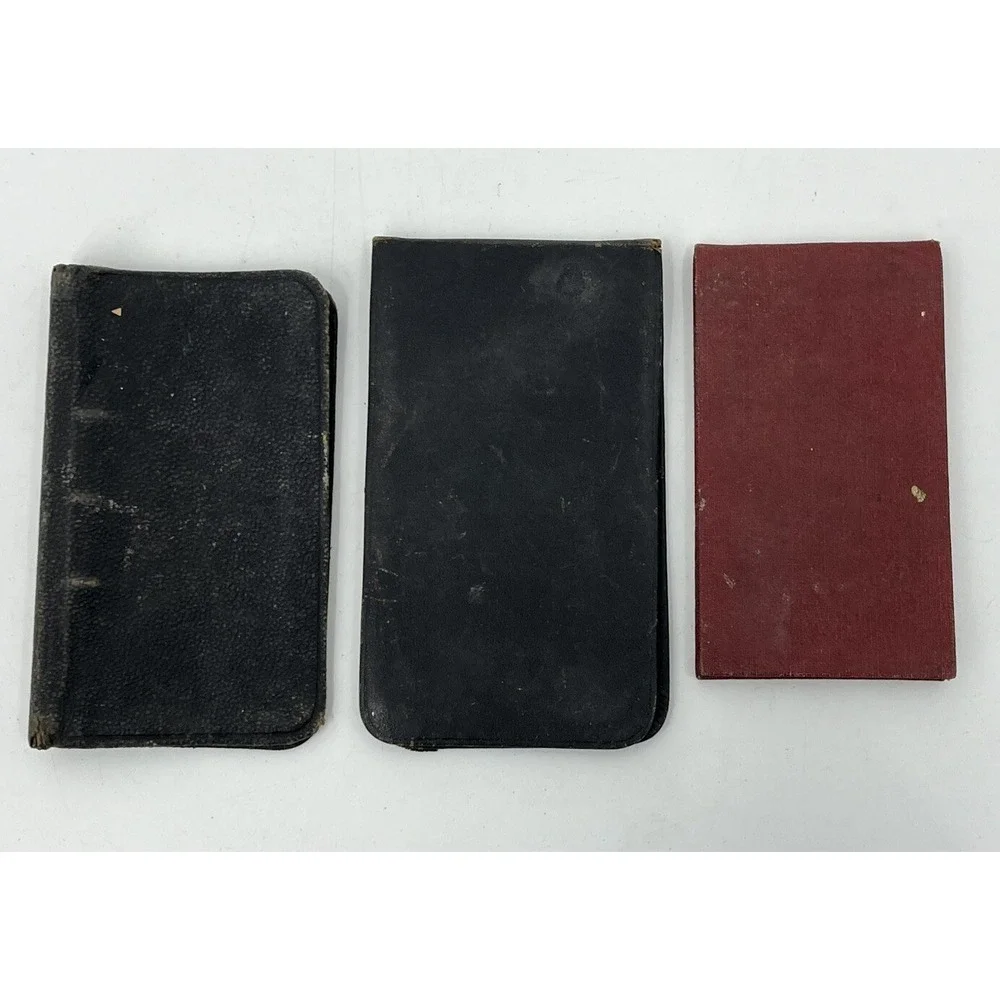 Vintage Lot 3 Pocket Notepads Notebooks Advertising 1929 Detroit Tigers Schedule